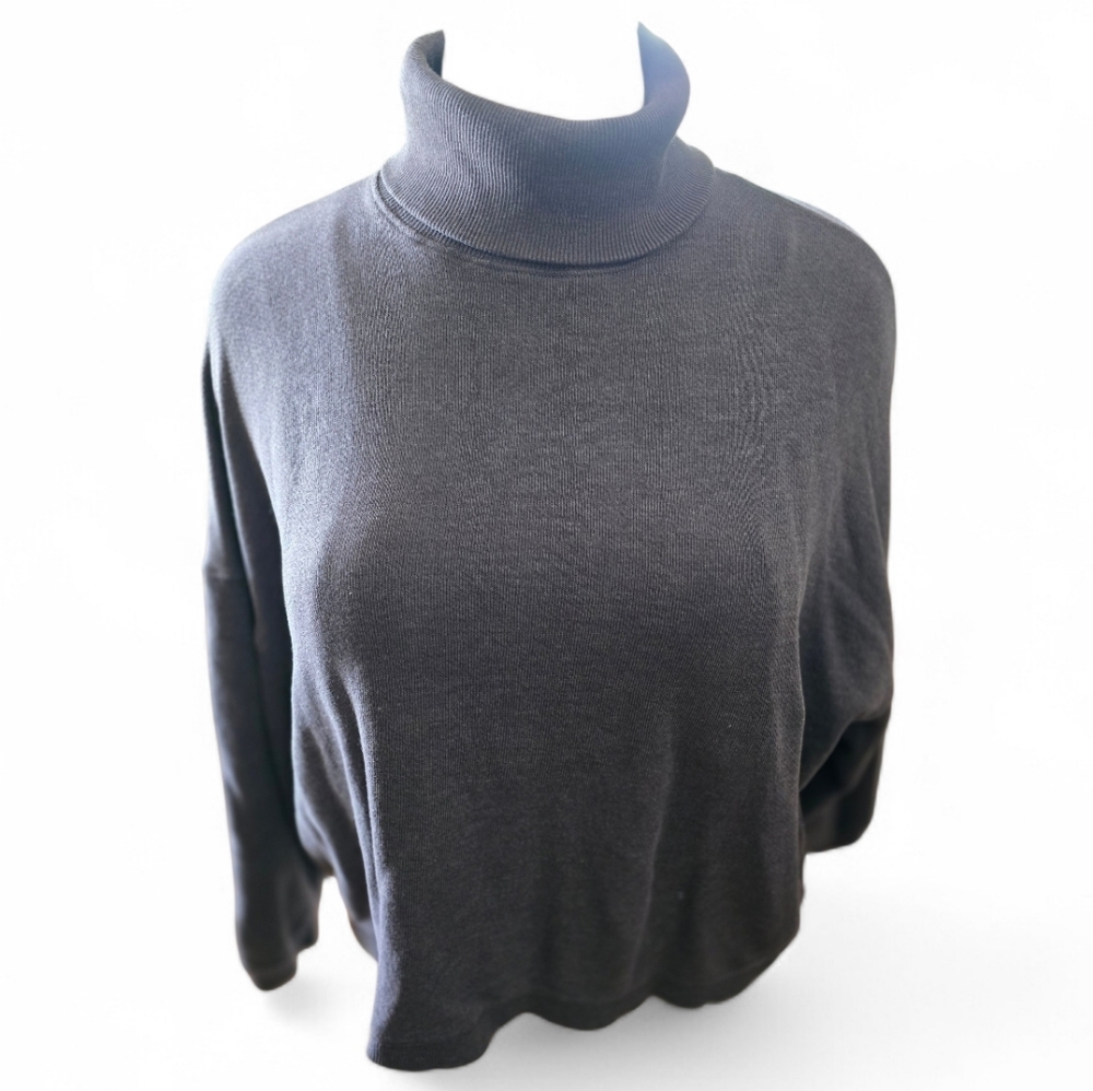 American Eagle Outfitters Charcoal Oversized Turtleneck Sweater